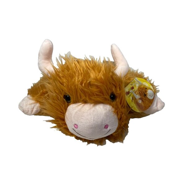 Pillow Pets Highland Cow 16" Pillow Pals Plush - Picture 3 of 16